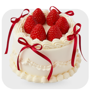 White Chocolate Strawberry Cake